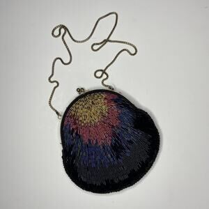 La Regale Ltd. Multicolor Beaded Evening Clutch